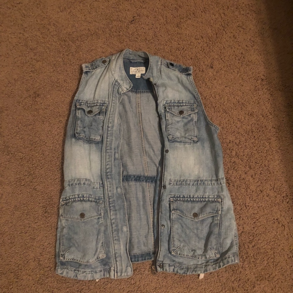 Lucky Brand denim vest ☘️ - Picture 3 of 4